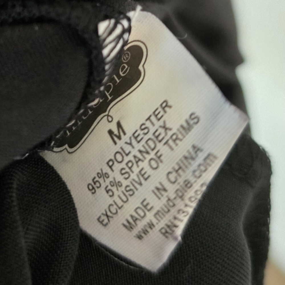 Mud Pie | Medium | Black Jersey Emory Racerback Tank Dress - Picture 7 of 7